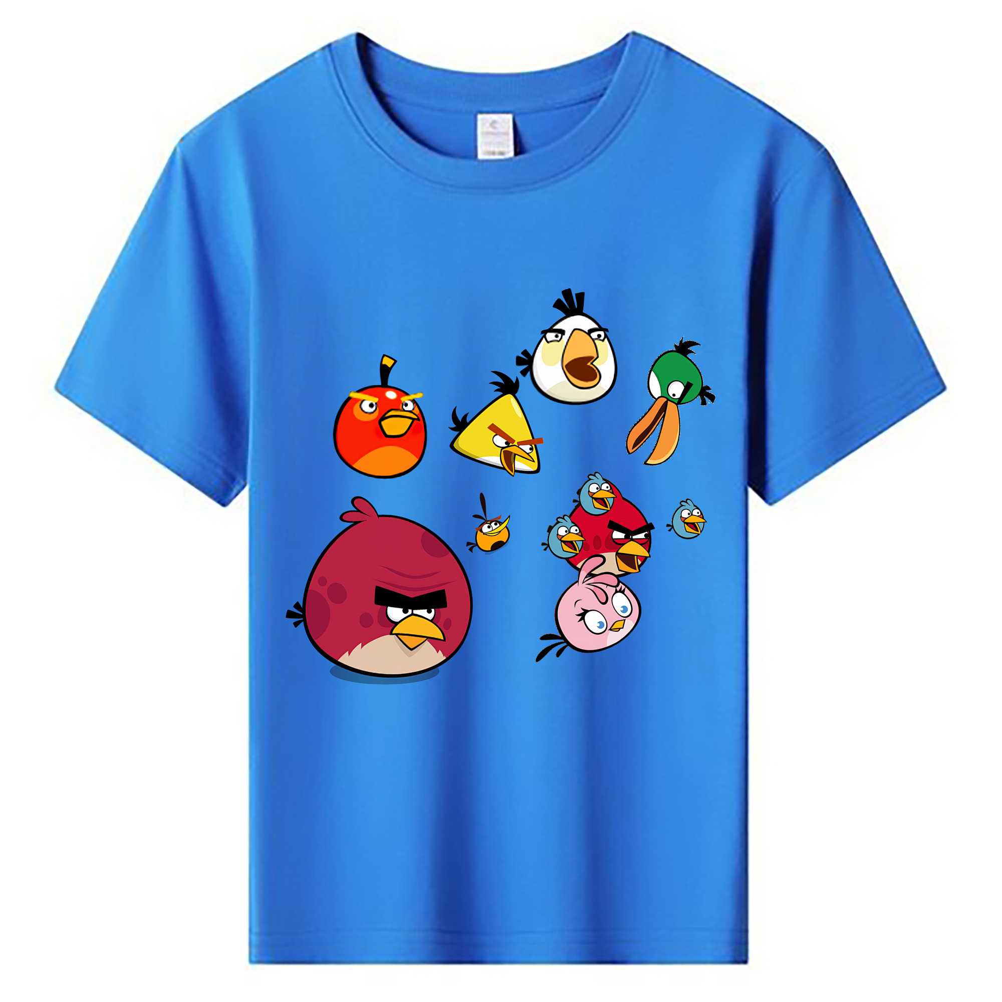 （画像用） Angry Birds アングリーバード 綿100％キッズTシャツ（フロントプリント）